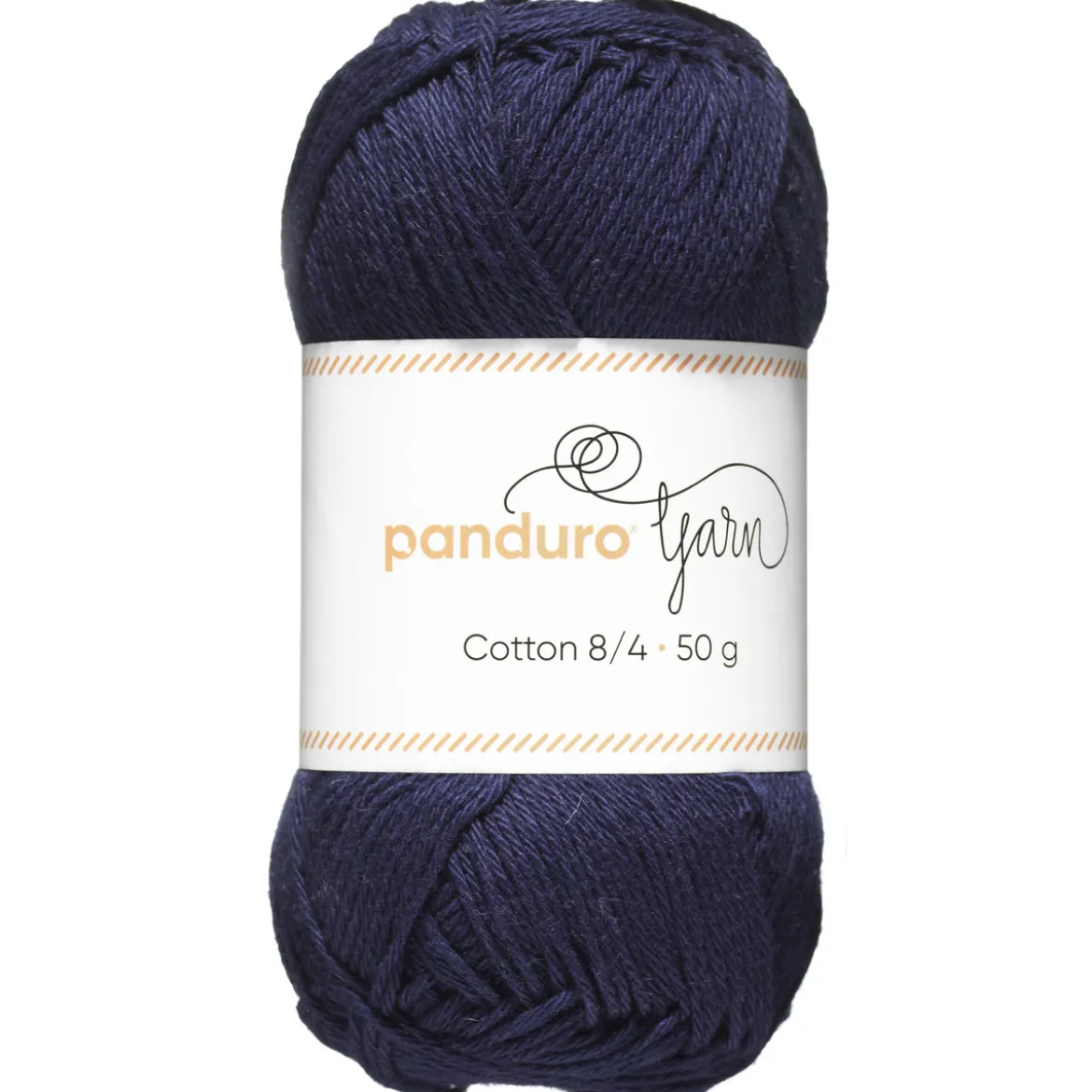 Garn Cotton 8/4 50g mörkblå