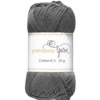 Garn Cotton 8/4 50g mörkgrå