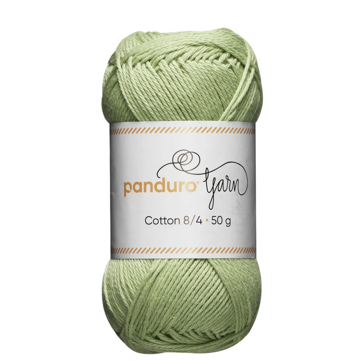 Garn Cotton 8/4 50g pastellgrön