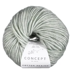 Garn Cotton Merino 50g dimgrön 146