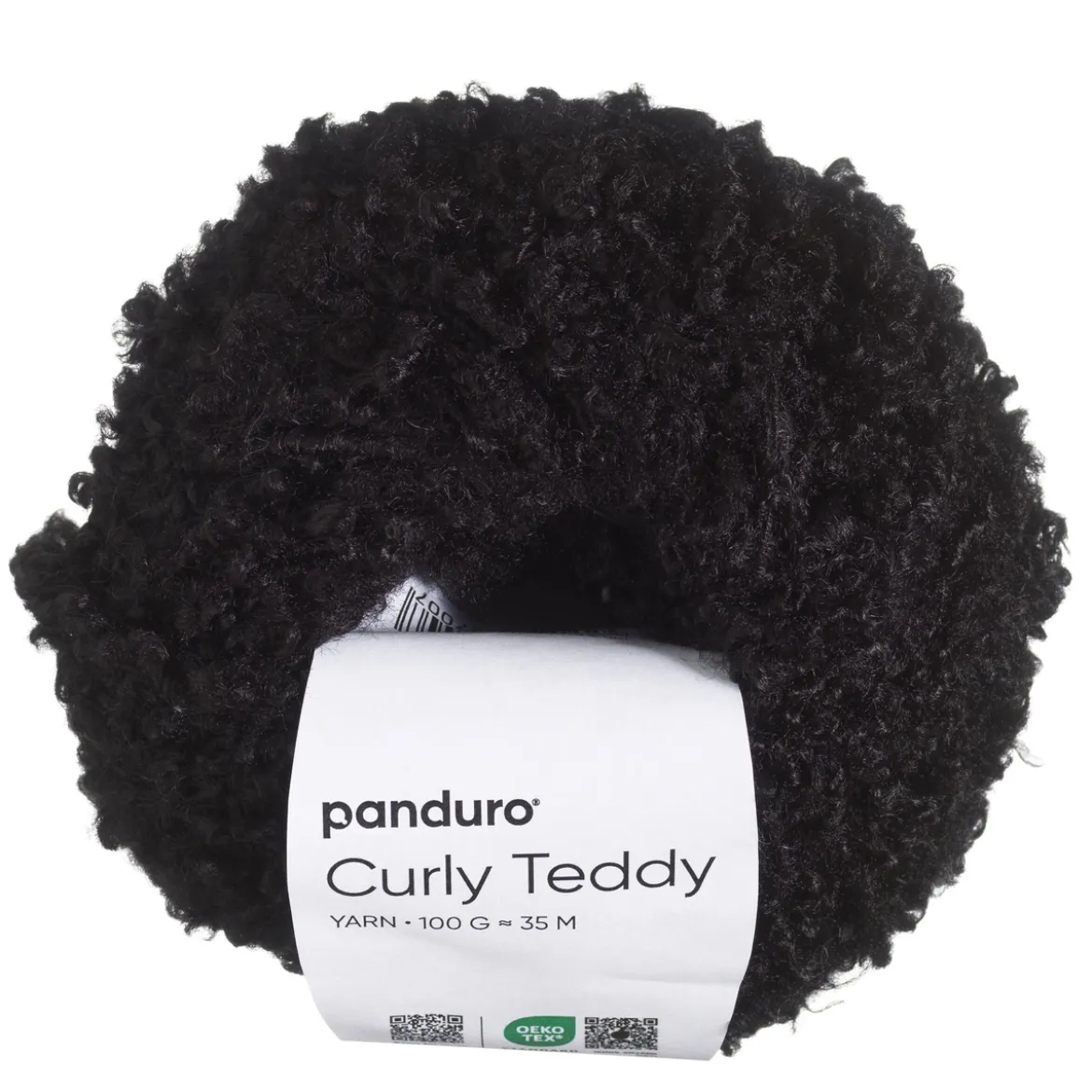 Garn Curly Teddy 50g svart