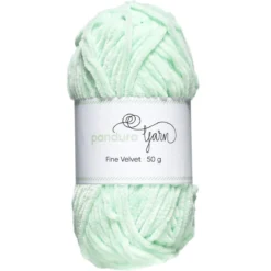 Garn Fine Velvet 50g ljusgrön – sammetslent och himmelskt mjukt garn