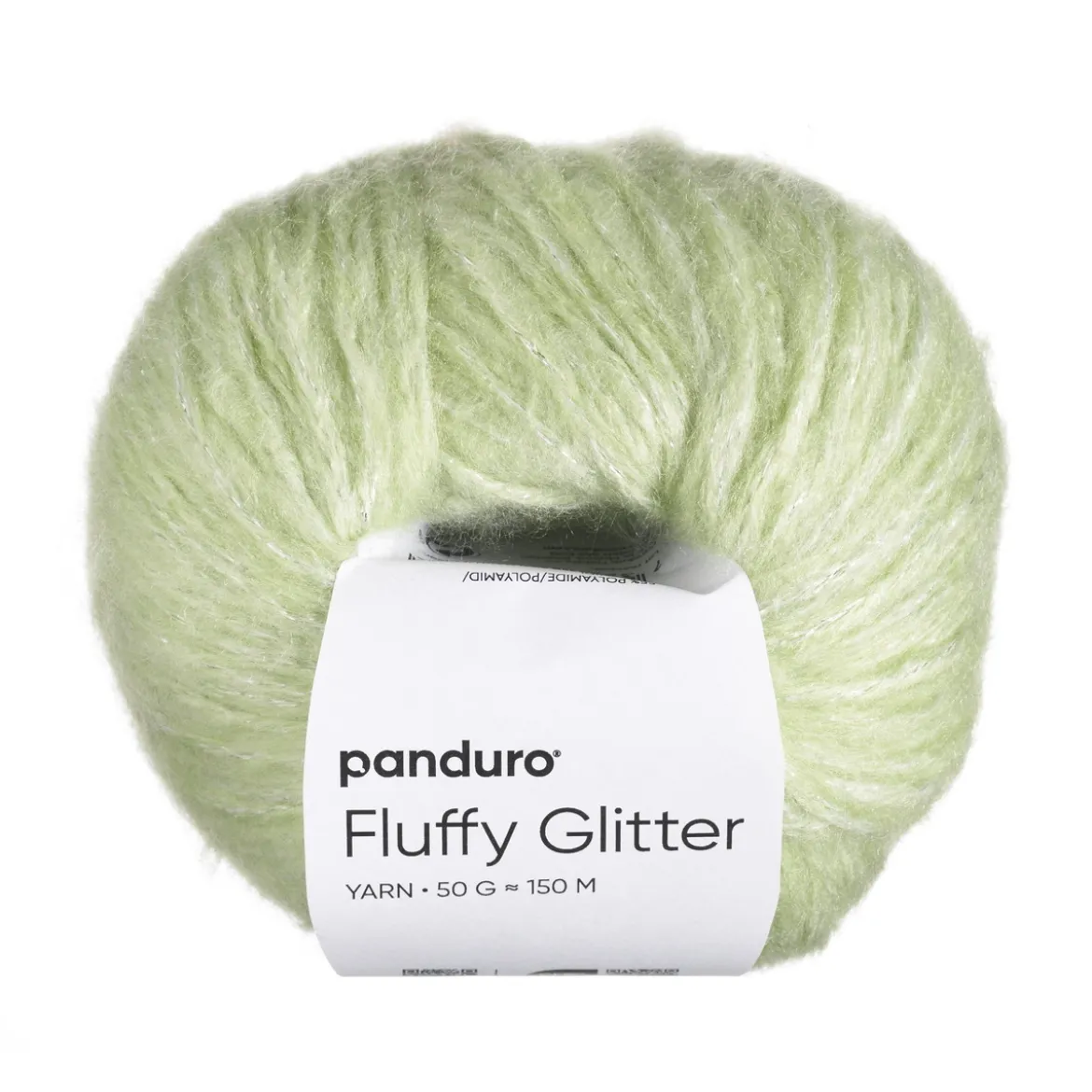 Garn Fluffy Glitter 50g grön