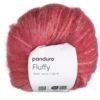Garn Fluffy 50g mörkrosa