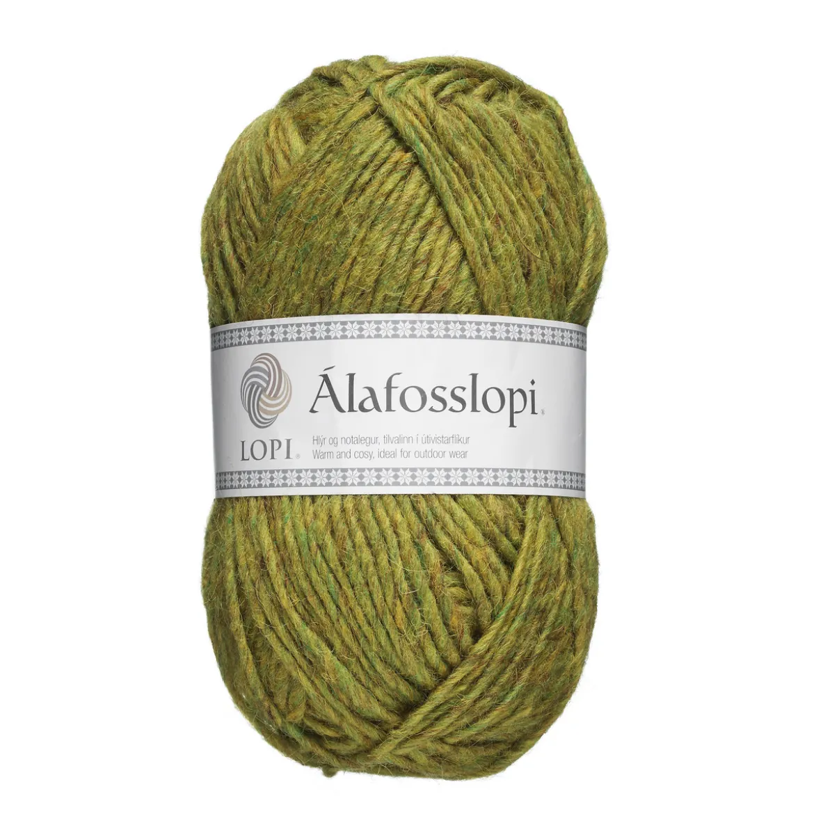 Garn Istex Alafosslopi 100g gulgrön – 9965 Chartreuse green heather