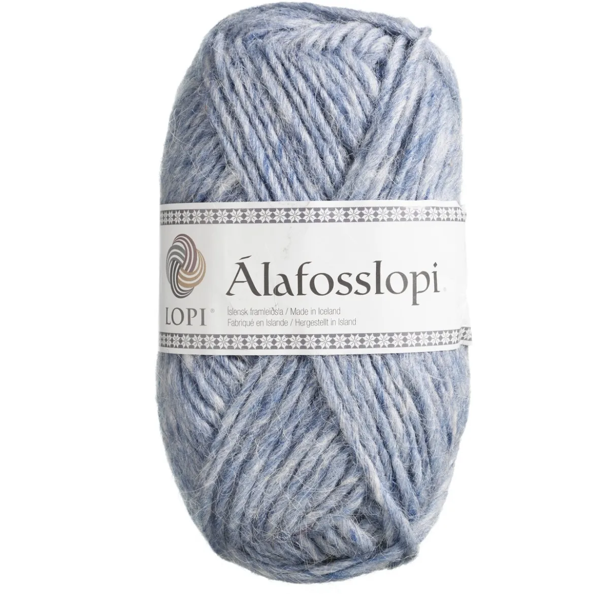 Garn Istex Alafosslopi 100g ljusblå – 0008 Light denim heather