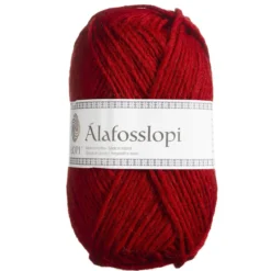 Garn Istex Alafosslopi 100g röd – 0047 Happy red