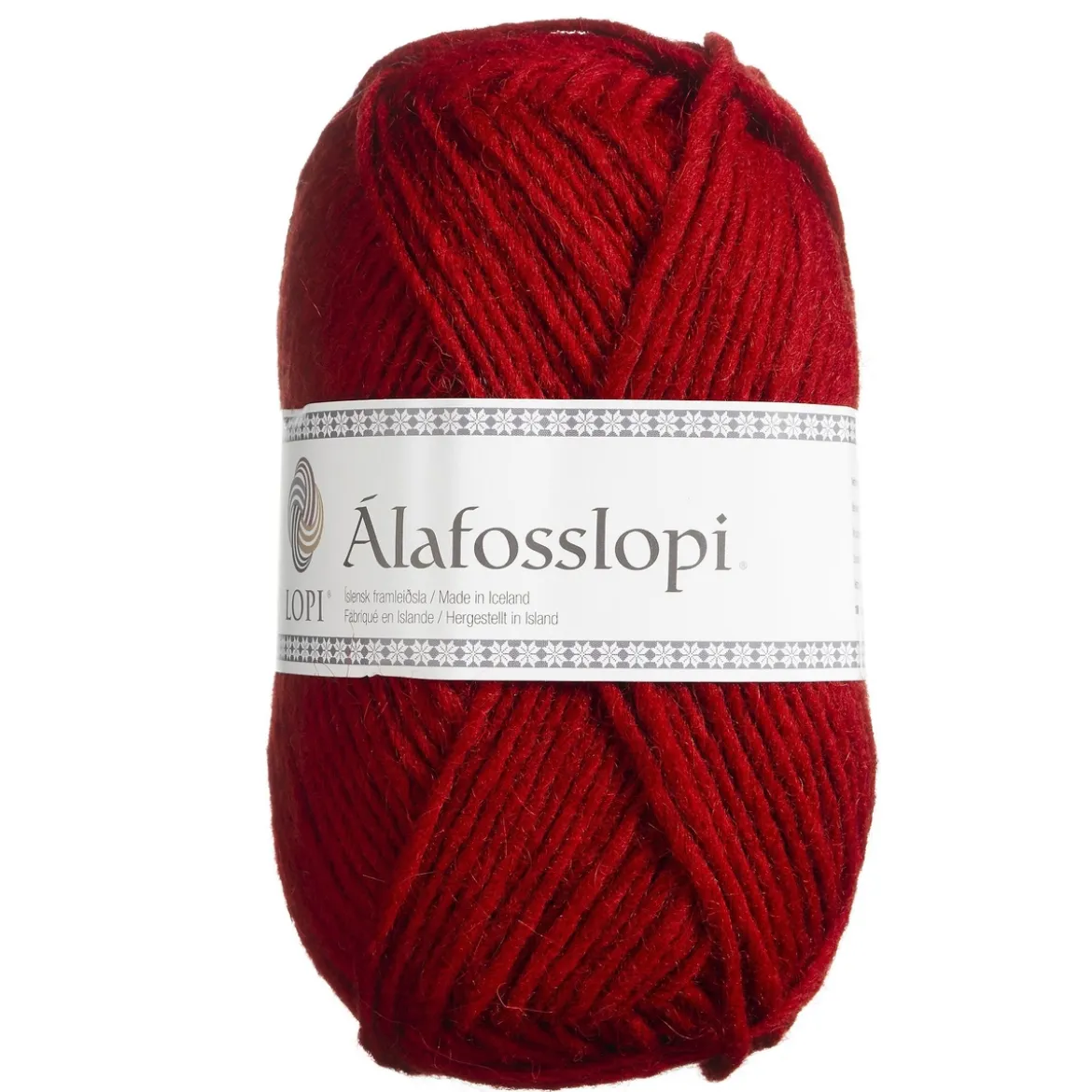 Garn Istex Alafosslopi 100g röd – 0047 Happy red