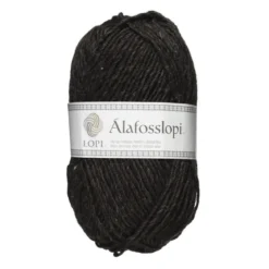 Garn Istex Alafosslopi 100g svartgrå – 0052 Black sheep heather
