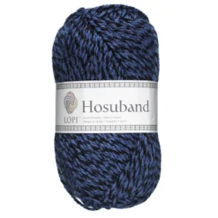 Garn Istex Hosuband 100g blå/svart – Blue-black 0226