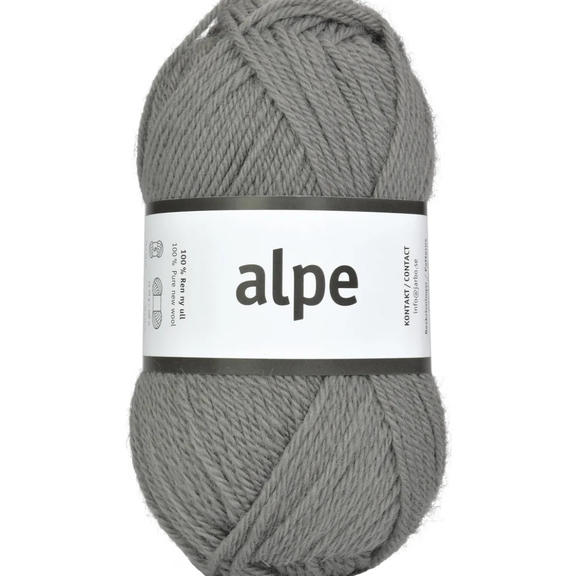Garn Järbo Alpe 50 g grå – 36117 Grey stone