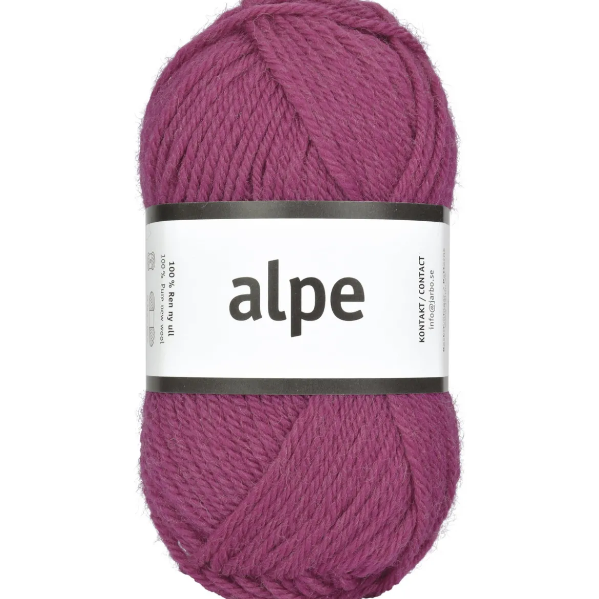 Garn Järbo Alpe 50 g mörkrosa – 36115 Azalea pink