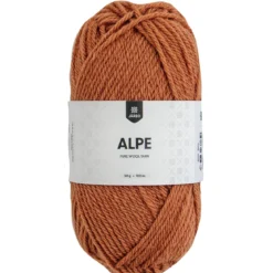 Garn Järbo Alpe 50 g rostbrun – 36122 Ginger brown