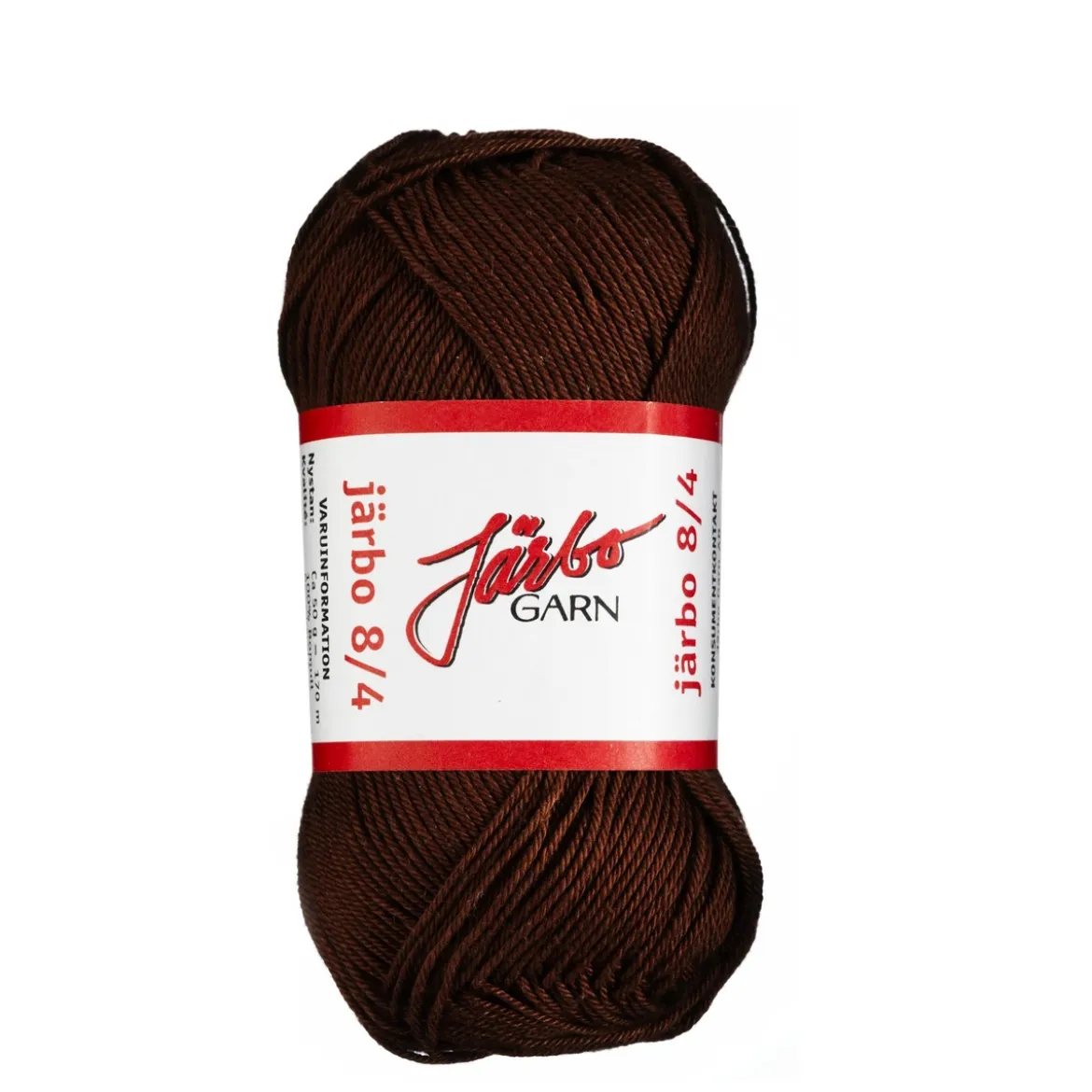 Garn Järbo 8/4 50g brun – 32026 Chocolate brown