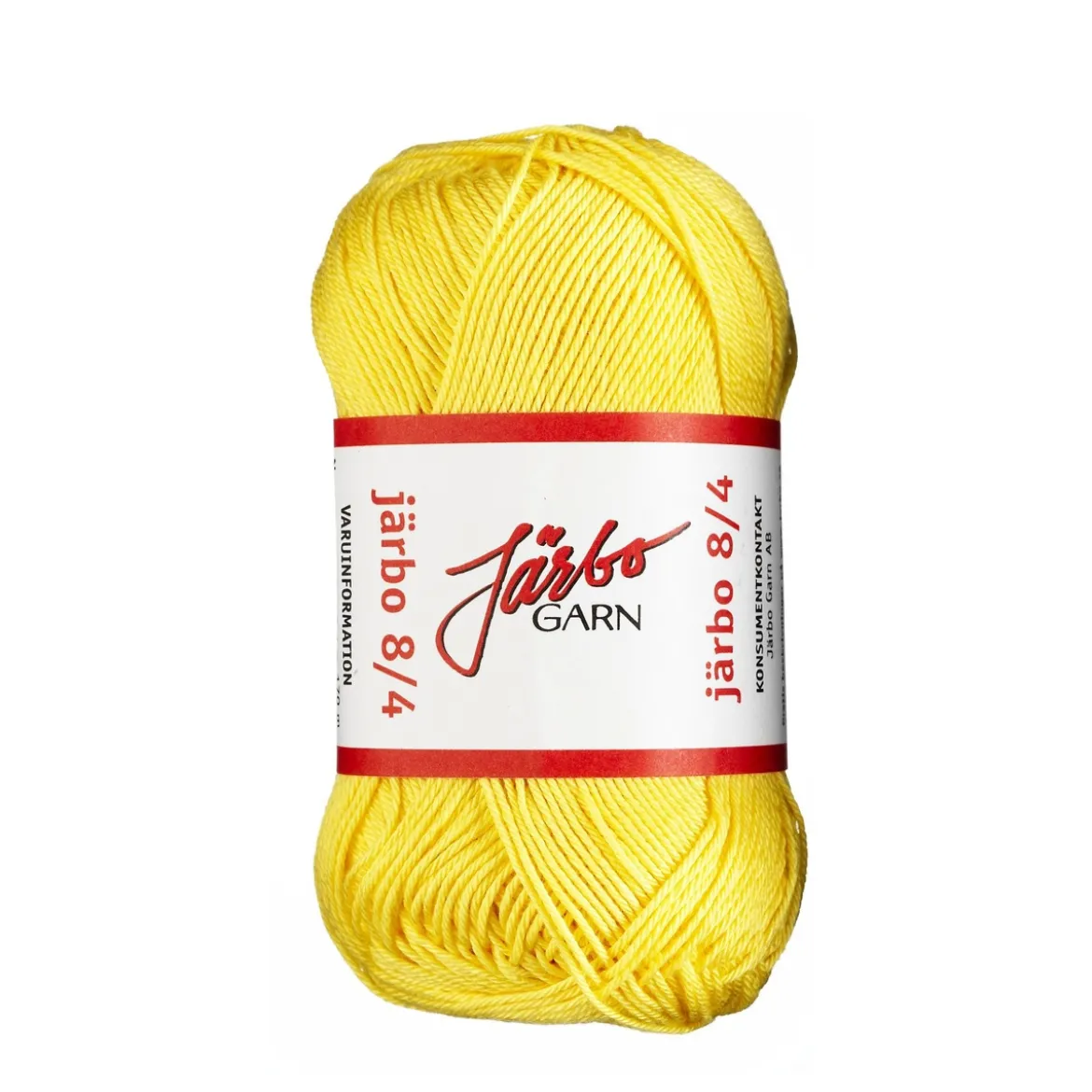Garn Järbo 8/4 50g gul – 32001 Yellow