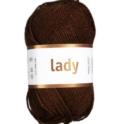 Garn Järbo Lady 50g brun – 44209 Brown