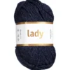 Garn Järbo Lady 50g jeansblå – 44229 Denim melangé
