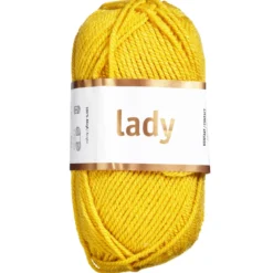 Garn Järbo Lady 50g senapsgul – 44210 Mustard yellow