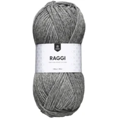 Garn Järbo Raggi 100g ljusgrå – Light grey 1549