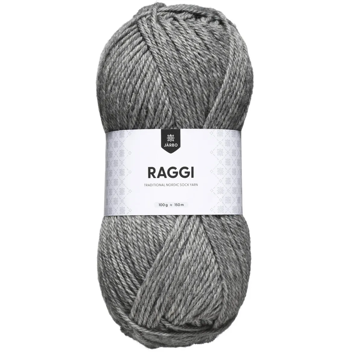 Garn Järbo Raggi 100g ljusgrå – Light grey 1549
