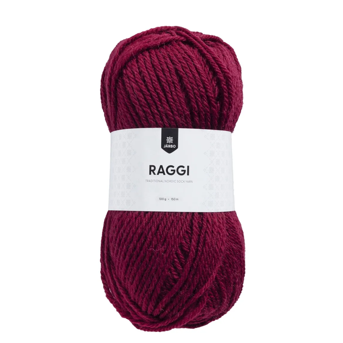Garn Järbo Raggi 100g vinröd – Maroon red 15126
