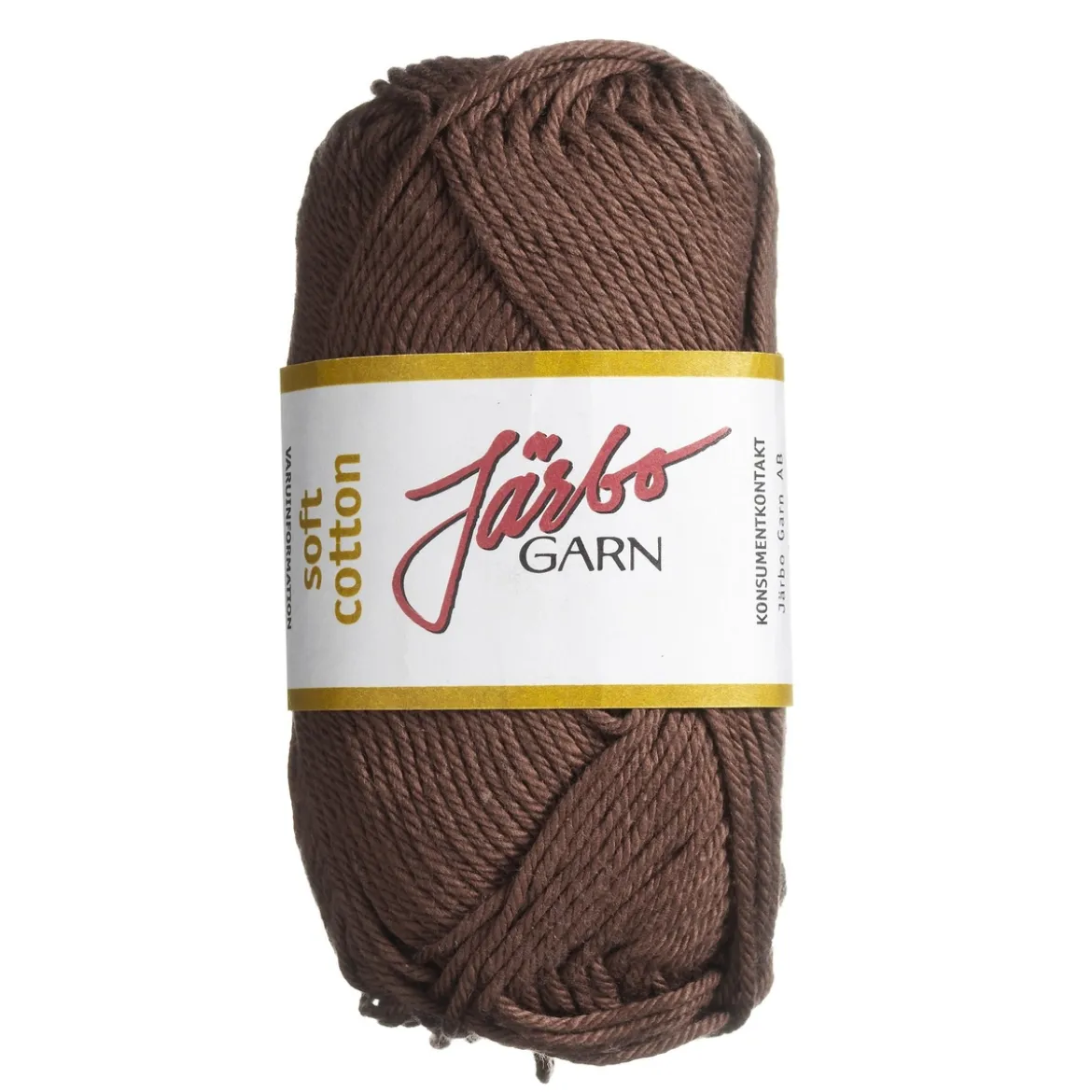 Garn Järbo Soft Cotton 50g brun – 8843 Mocca brown