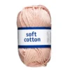 Garn Järbo Soft Cotton 50g gammelrosa – 8861 Vintage rosé