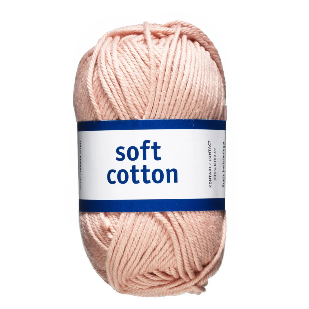 Garn Järbo Soft Cotton 50g gammelrosa – 8861 Vintage rosé