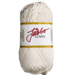 Garn Järbo Soft Cotton 50g natur – 8802 Ecru