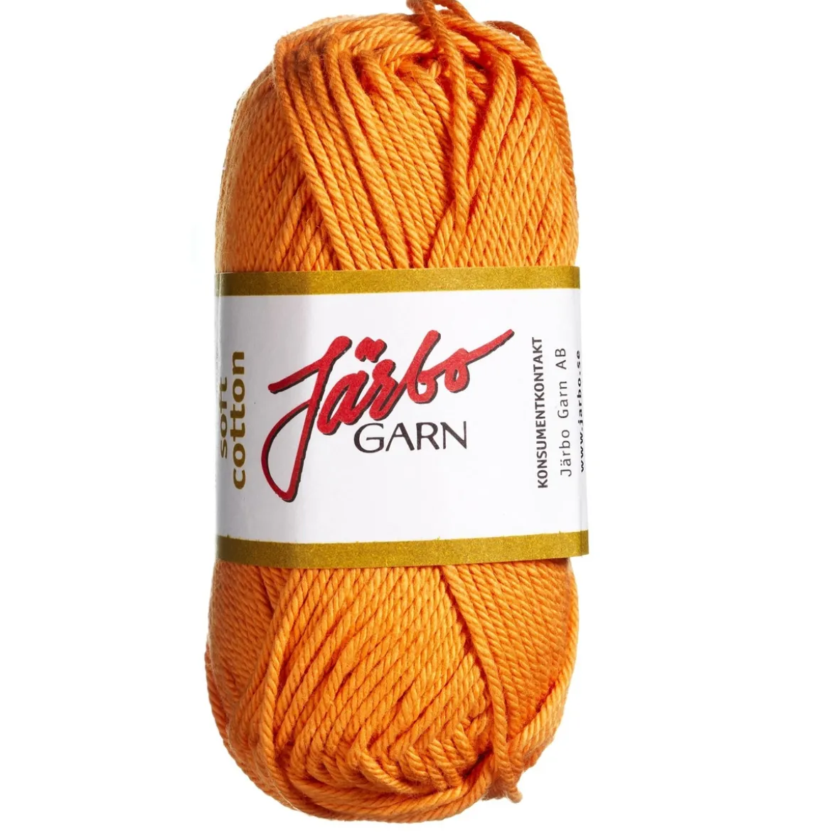 Garn Järbo Soft Cotton 50g orange – 8858 Apricot