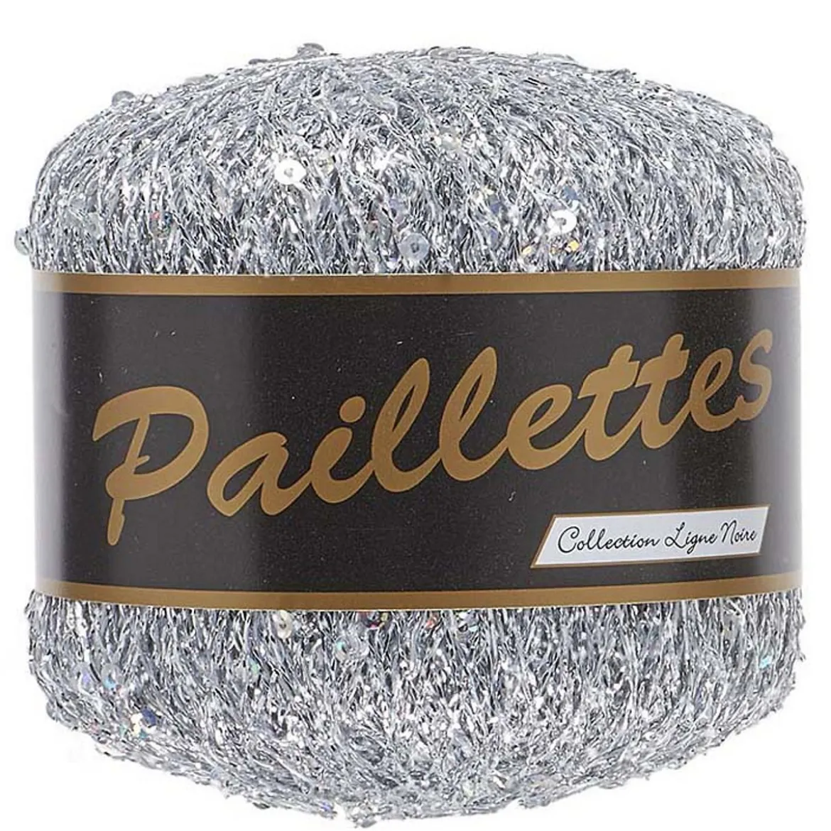 Garn Lammy Paillettes 25g silver 401