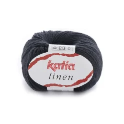 Garn Linen 50g svart