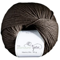 Garn Merino Mix 50g brun
