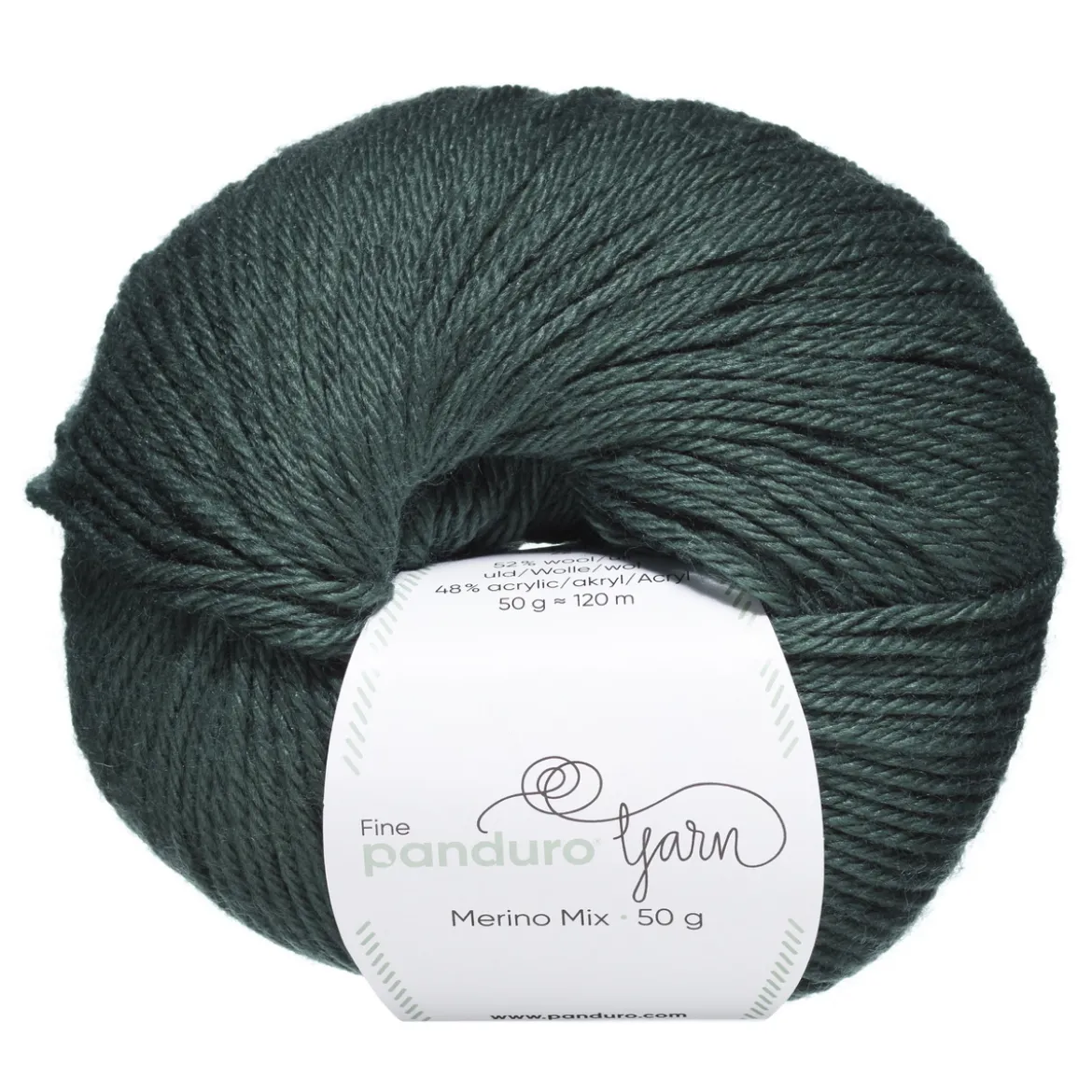 Garn Merino Mix 50g flaskgrön