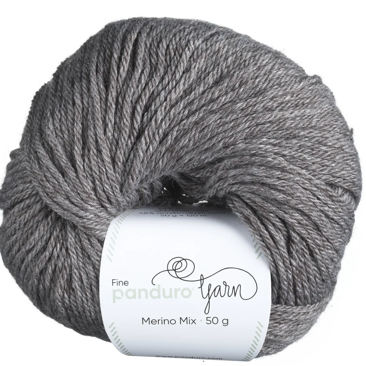 Garn Merino Mix 50g ljusbrun