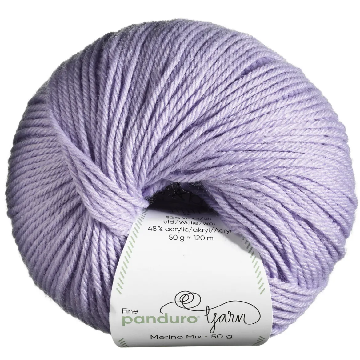 Garn Merino Mix 50g ljuslila