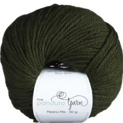 Garn Merino Mix 50g mörkgrön