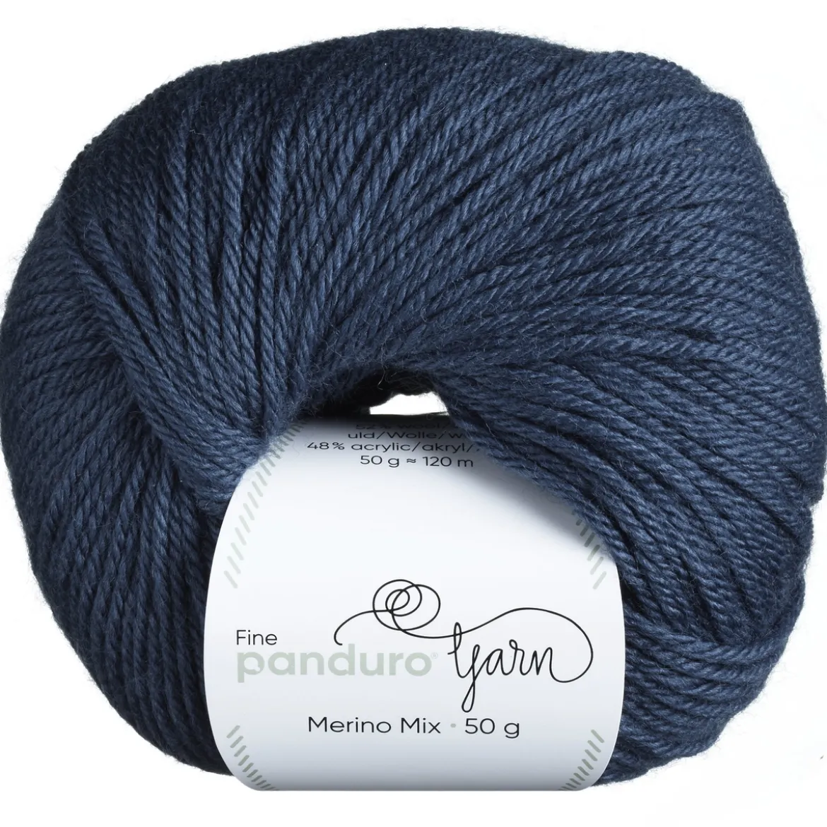 Garn Merino Mix 50g stålblå