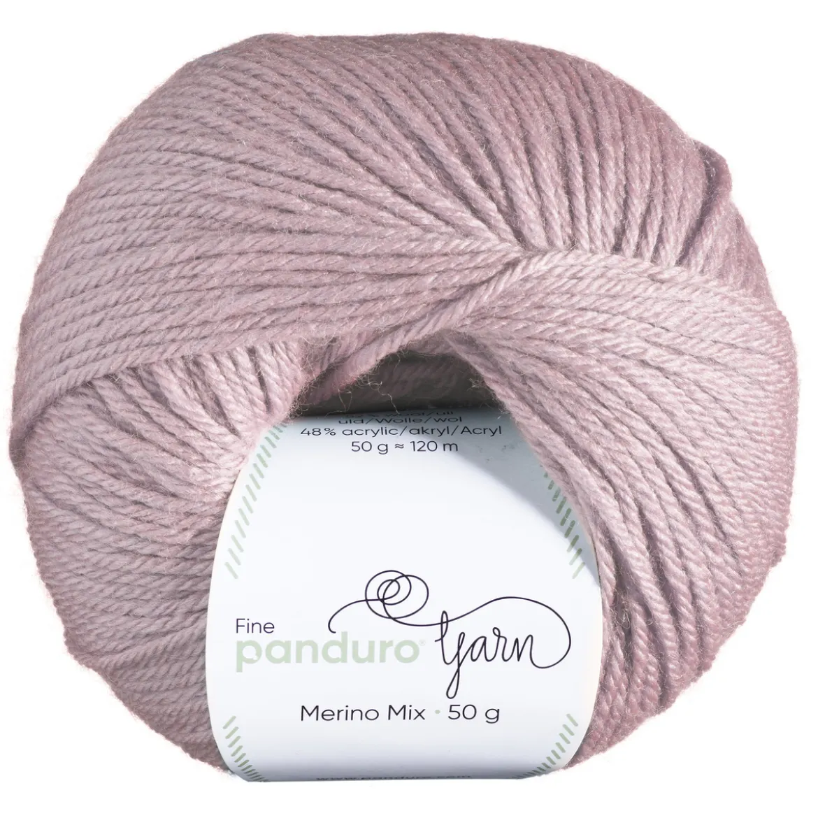 Garn Merino Mix 50g varmrosa