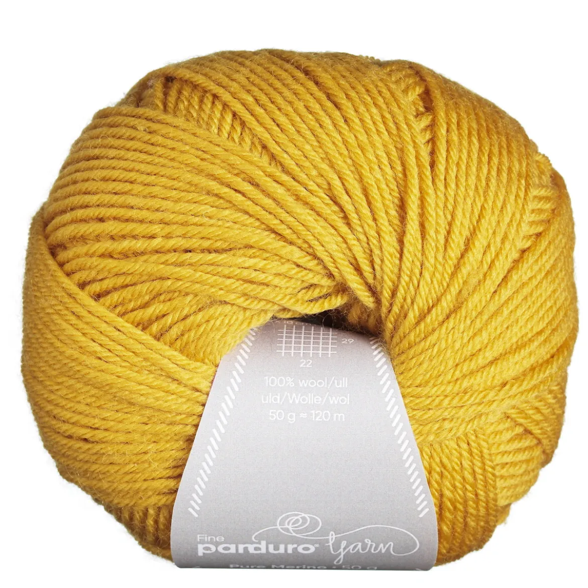 Garn Pure Merino 50g currygul