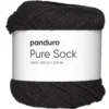 Garn Pure Sock 100g mörkgrå