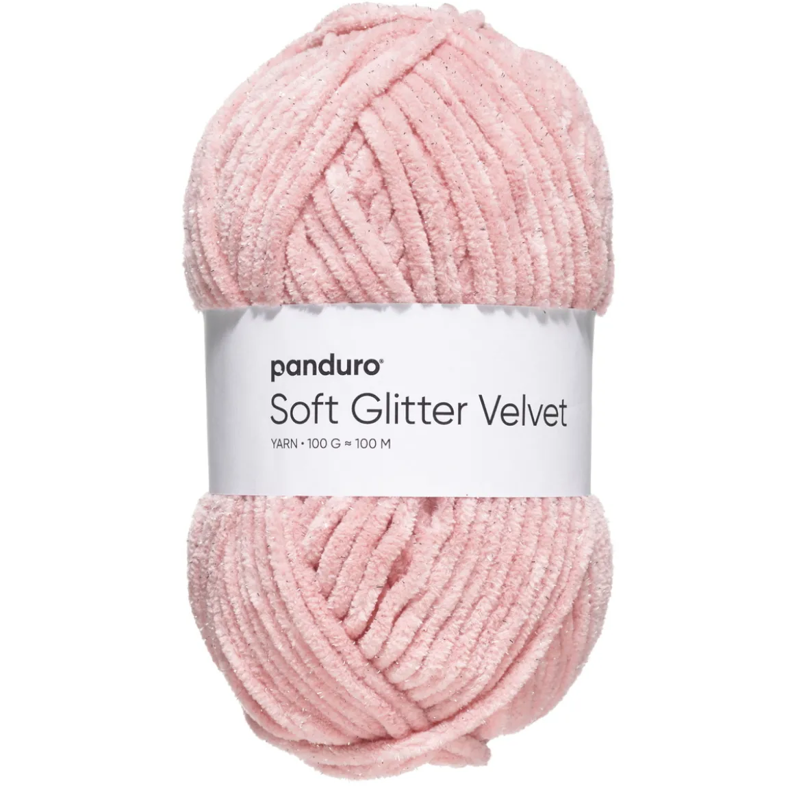 Garn Soft Glitter Velvet 100g rosa