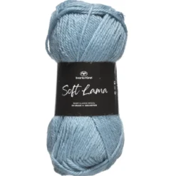 Garn Soft Lama 50g ljusblå – Blue topaz 72