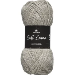 Garn Soft Lama 50g ljusgrå – Formal grey 03