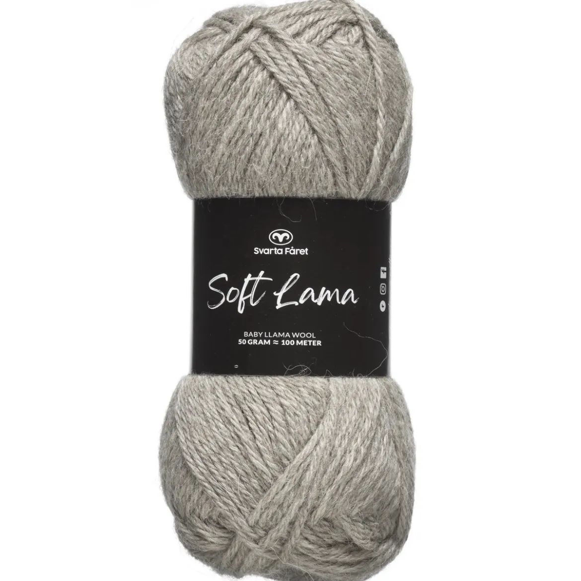 Garn Soft Lama 50g ljusgrå – Formal grey 03