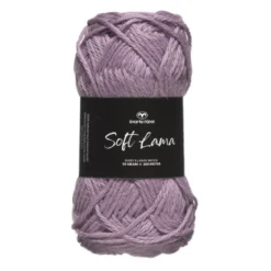 Garn Soft Lama 50g ljuslila – Lilac bush 61