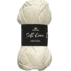 Garn Soft Lama 50g oblekt – Natural white 05