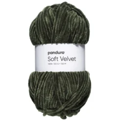 Garn Soft Velvet 100g mörkgrön