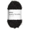 Garn Sparkly Scrubby 50g svart