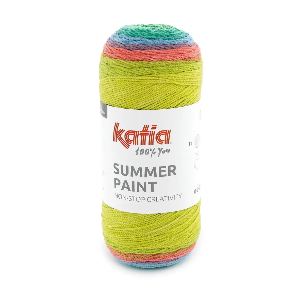 Garn Summer Paint 150g glada färger (505 på bilden)